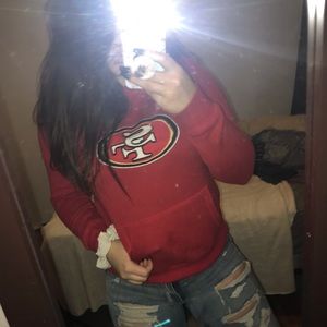 VS pink 49ers hoodie